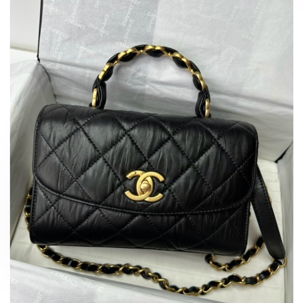 Chanel top handle bag